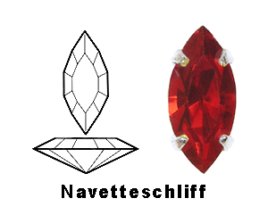 Ohrringe mit Swarovski Kristallen im Navetteschliff