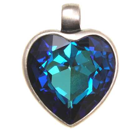 Anhänger mit Swarovski® Kristall in der Farbe: Bermuda Blau