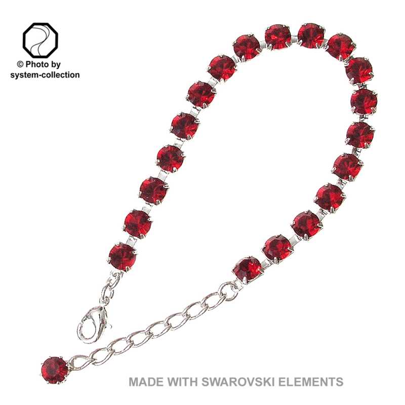 Armband mit Swarovski Kristall Farbe: Siam